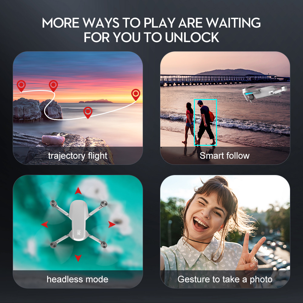 S6S Mini Drone Brushless Foldable GPS Obstacle Avoidance Optical Flow Positioning 5G 4K HD Dual