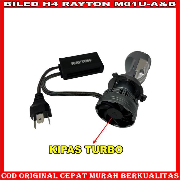 Terbagus Rayton - Original Mini Led Projector H4 M01U Rtd Rayton Bluelens Mobil Motor Headlight