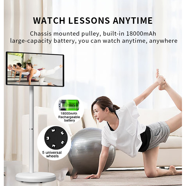 2026 Fashion popular 21.5 Inch Battery-power Android 13 Lg Stand By Me Tv In-cell Touch Screen Gym