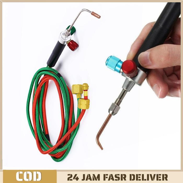 1set Alat Las Torch Las Mini Solder Alat Solder Welding Torch Mini Las Karbit Alat Blender Las