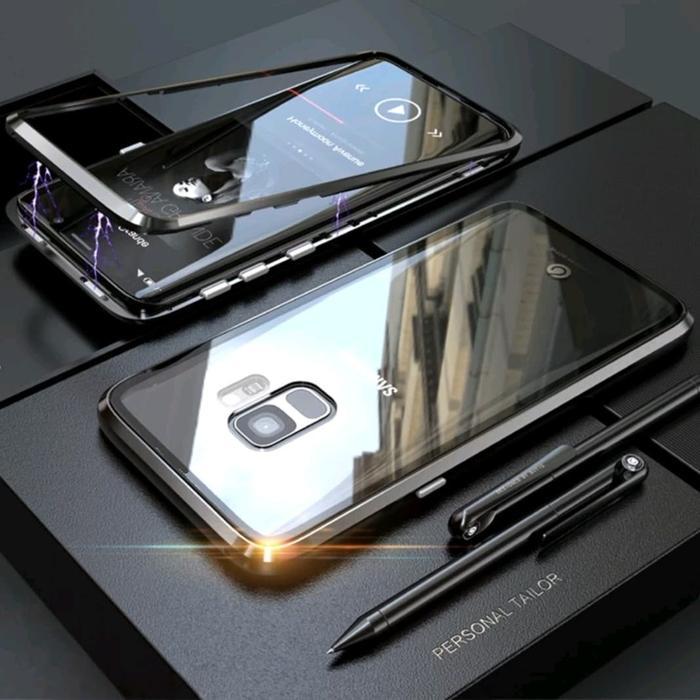 Hard Case Samsung Galaxy S10e/S10/Plus Flip Magnet Bumper Metal+Glass