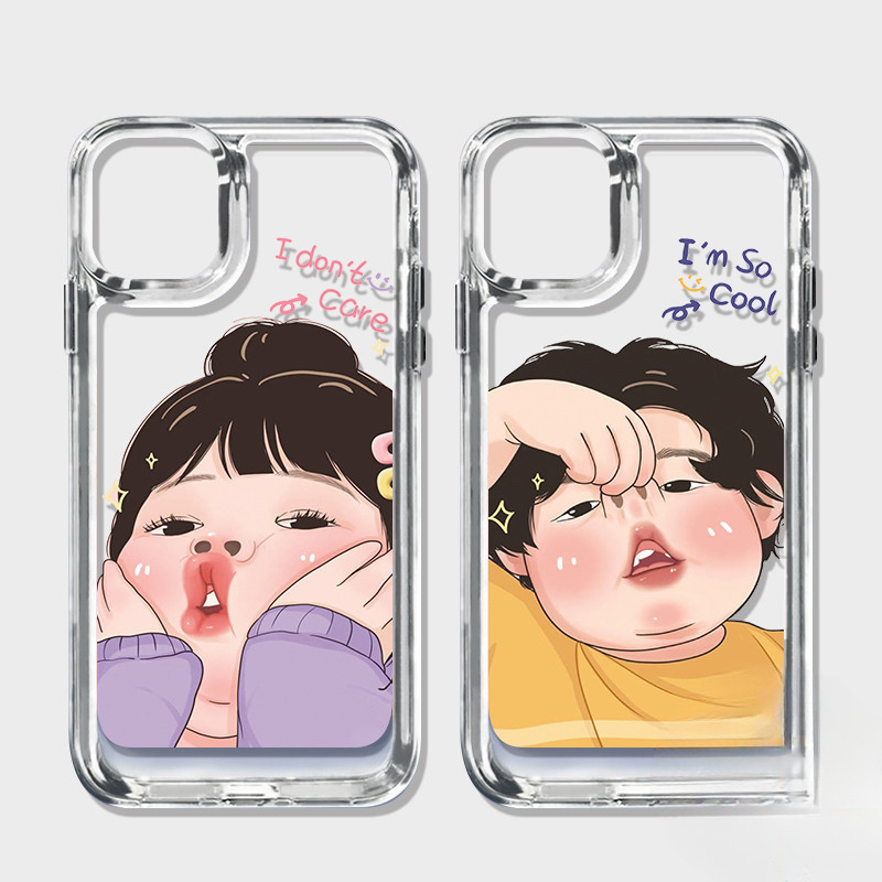 Terbaru Clear Couple Kasing Hp Untuk Samsung S26 Plus Ultra S25 Fe M12 S22 S23 S24 S25 Ultra M23 Not