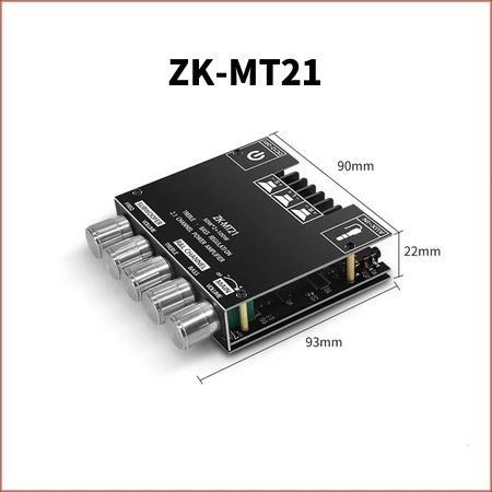 Modul Ampli Audio Zk Tb21/Zk Mt21 50Wx2+100W Stereo Bluetooth Amplifier Tpa3116D2 Modul Amplifier