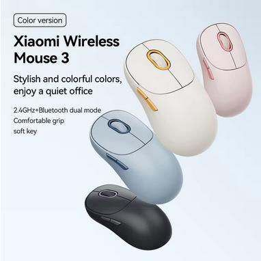 Xiaomi Mi mouse 3 Wireless Bluetooth dual mode 2.4GHz 1200Dpi Komputer & Laptop