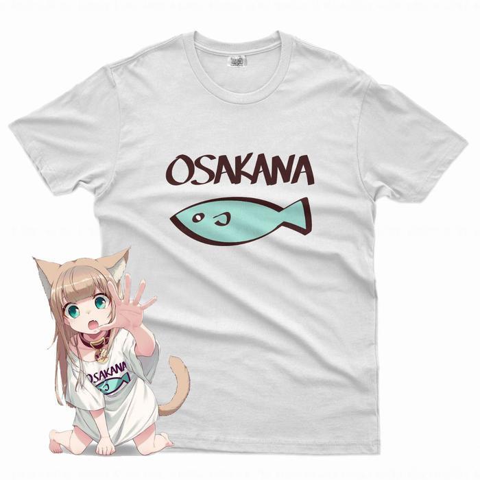 Kaos Oversize Osakana Neko Kawaii Cosplay Premium  Unisex