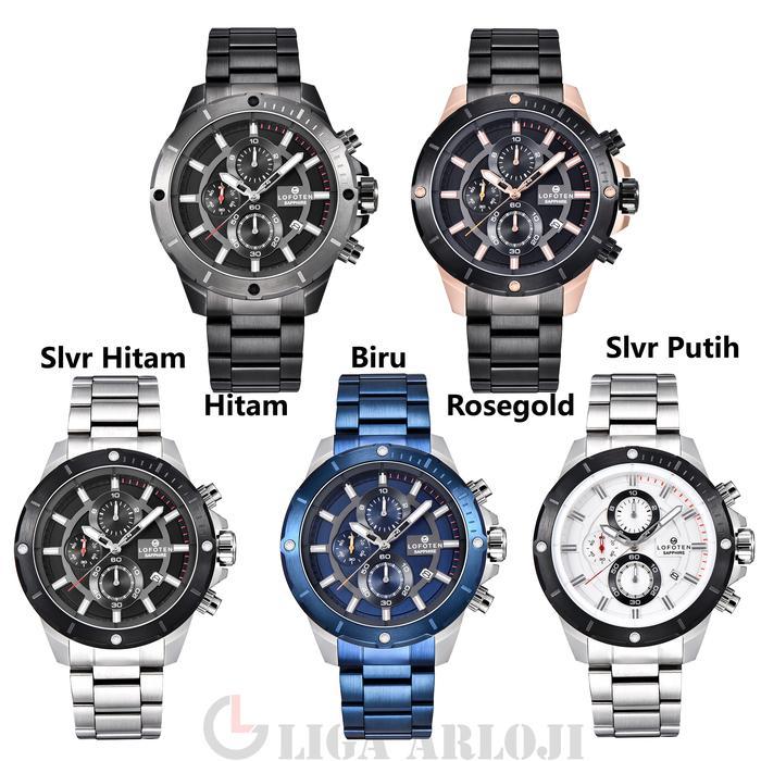 DISKON LOFOTEN Watch - Jam Tangan Pria - Sapphire - F-6509MC - Chronograph READY STOCK