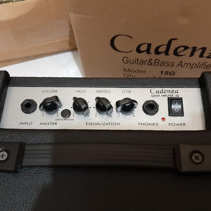 Ampli gitar elektrik/akustik cadenza 15G distorsi