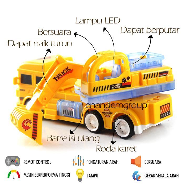 Mainan Mobil Remot Kontrol Rc Truk Buldoser Beko