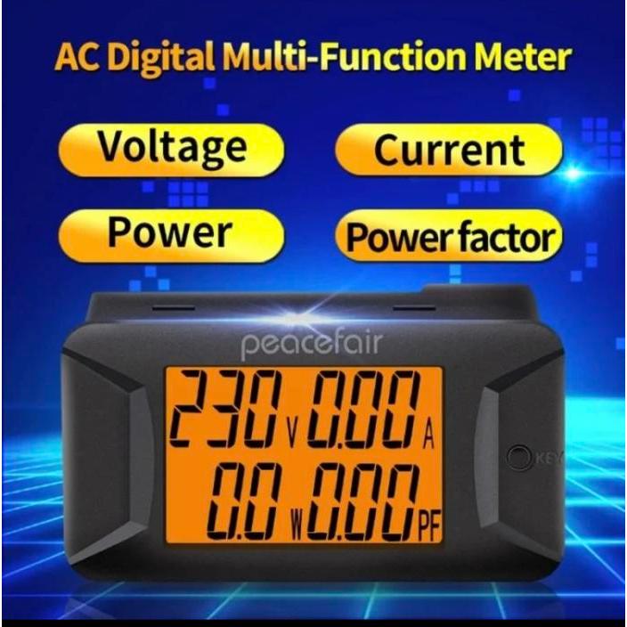 Murah Ac Digital Watt Meter Pzem-028 Ac40-400V 100A Peace Fair Pzem 028 Kwh