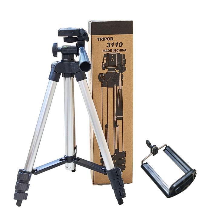 Ringlight 26cm + Tripod 3110 Selfie Make Up Live Lampu Holder Led