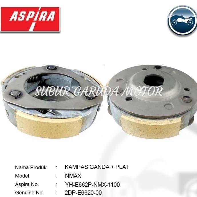 Kampas Ganda Dan Plat Nmax Merk Aspira Kualitas Orisinil