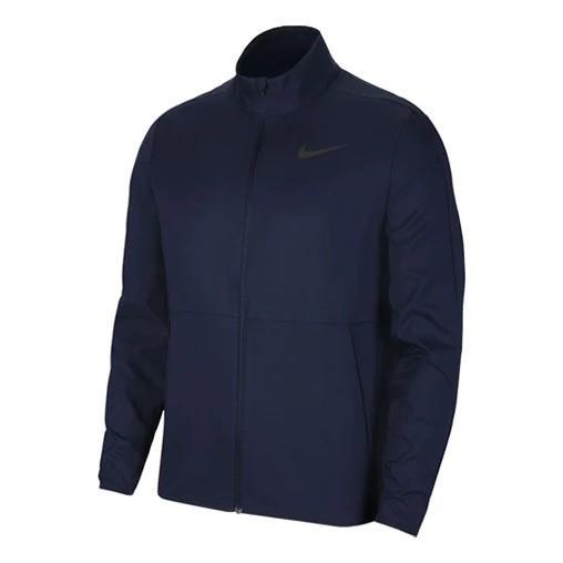 TERBARU Jaket Nike Dri-FIT Woven Training Casual Sports Navy - CU4954-451