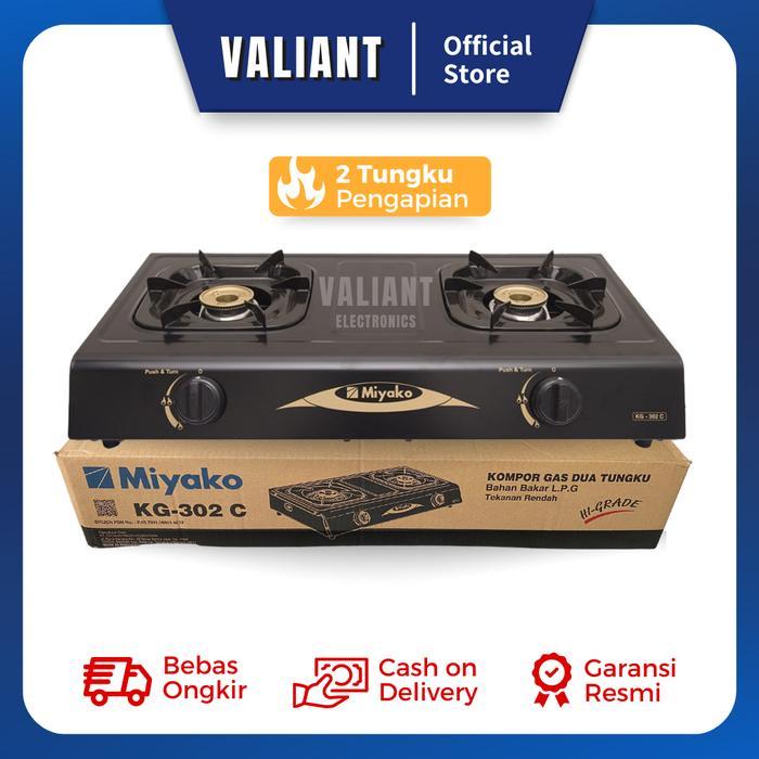 Miyako Kompor Gas 2 Tungku Kg302C / Kg 302C / Kg 302 C