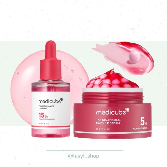 Serum Wajah Medicube TXA Niacinamide 15 30ml dan Krim Kapsul Medicube TXA - TXA SERUM