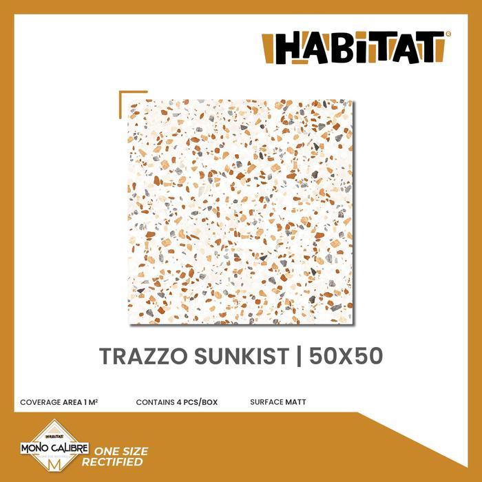 . Habitat Trazzo Sunkist 50x50 Keramik Motif Teraso Warna Milan