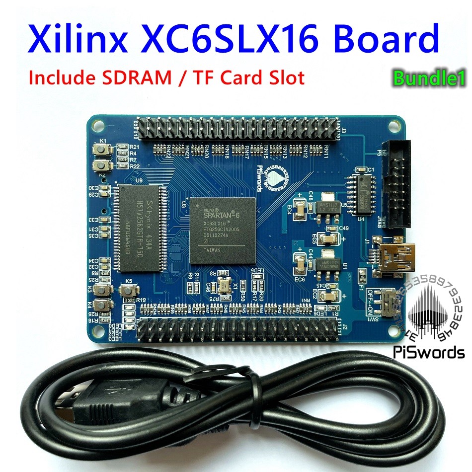Latest Xilinx spartan6 XC6SLX16 Core PCB Board Xilinx spartan 6 FPGA development board with 256mbit
