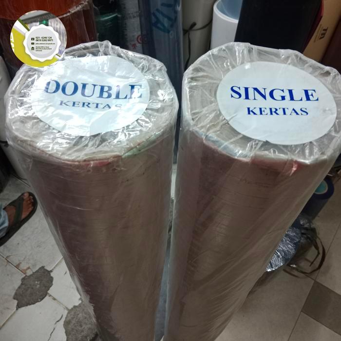 alumunium foil atap roll double benang / double side dua sisi