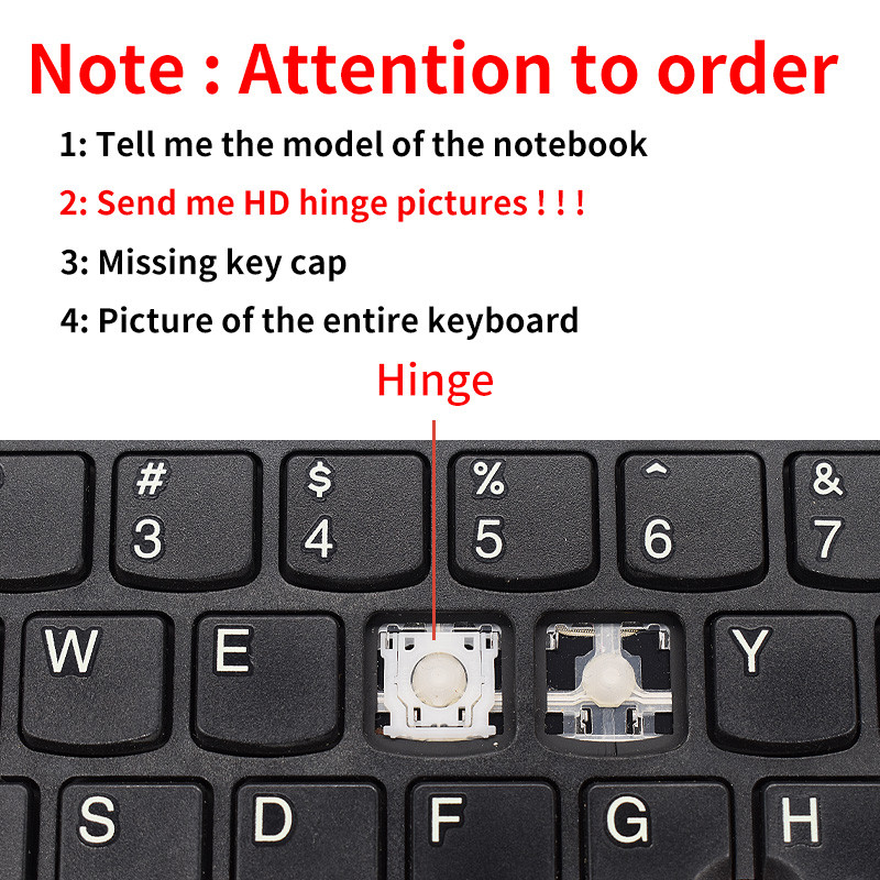 Replacement Keycap Key cap Hinge for Dell XPS 13 7390 2-in-1 P103G, XPS 13 9310 2-in-1, XPS 9370
