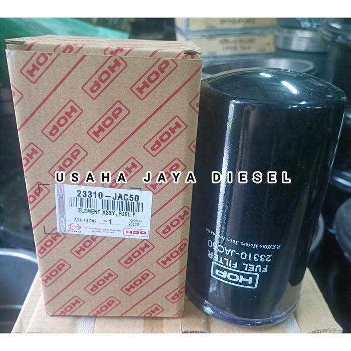 Filter Solar Bawah Hino 500 FM350 23310-JAC50 HOP Element Fuel Filter Solar Hino 500