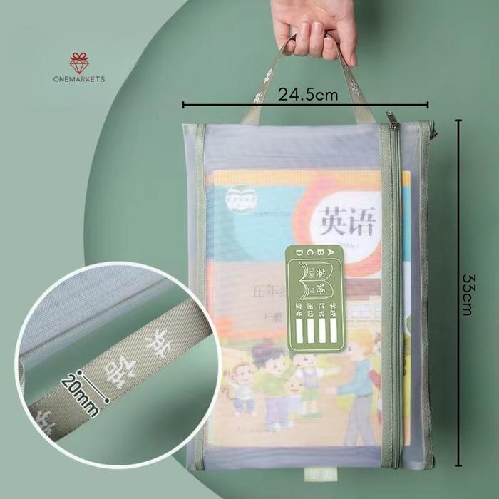 "New" Folder Jaring File / Amplop Buku Tulis / Map Tas Seleting / Plastik Buku Alat Tulis /