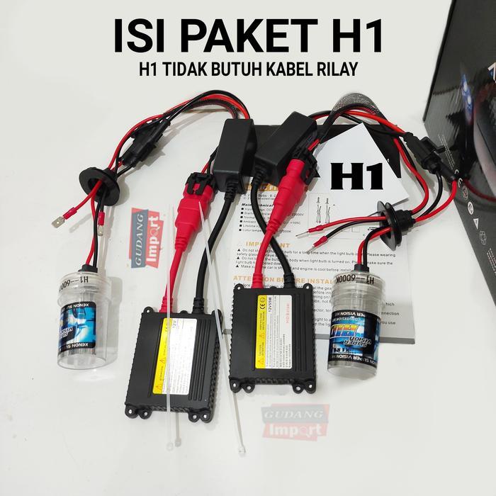LAMPU HID MOBIL H4 H7 H1 H11 HB3 HB4 55 WATT 6000K