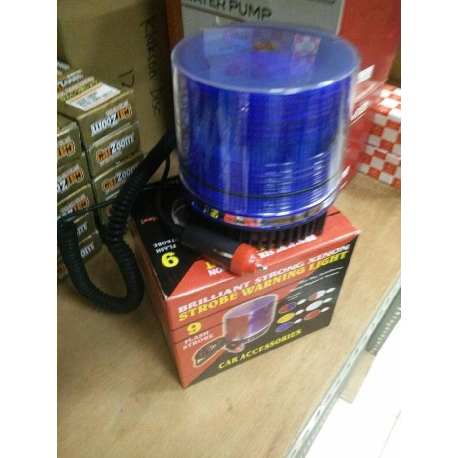 Lampu Rotator Tempel Magnet Tersedia Biru/Merah Terbatas