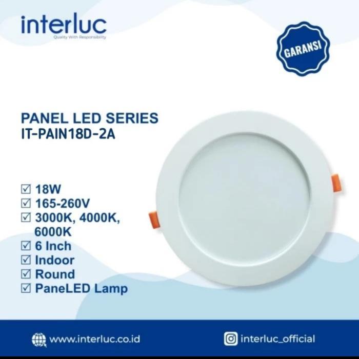 Philips - Lampu Downlight Panel Led 18W Ib Bulat In Bow Tempel Plafon
