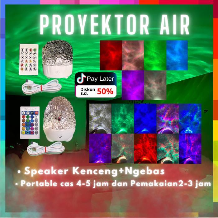 Philips - Lampu Proyektor Model Air Portable Speaker/Lampu Tidur Warna Warni/Lampu Speaker/Lampu