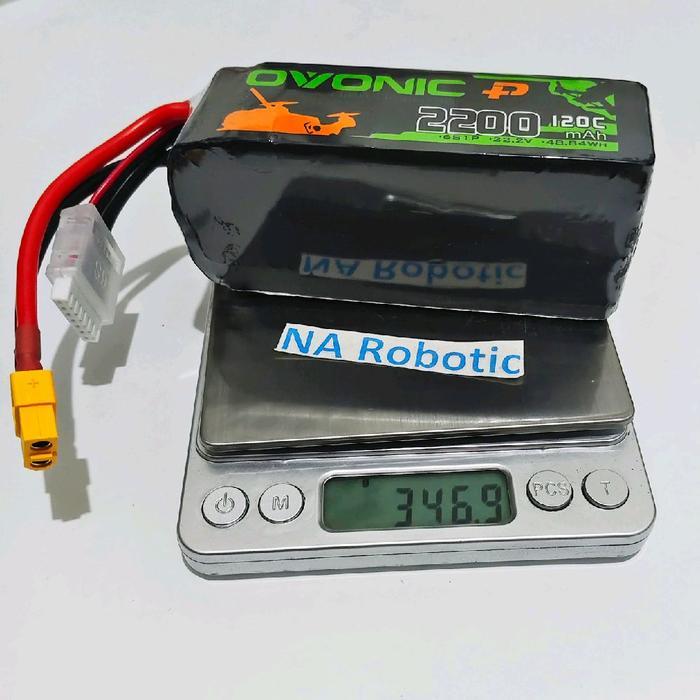 Baterai Lipo 2200mah 6S 120C XT60 22.2V Ovonic