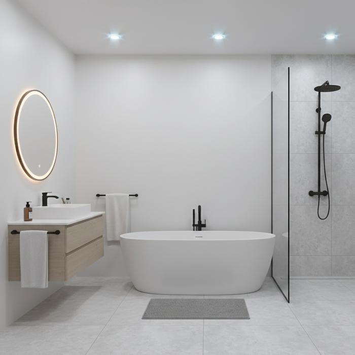 PASADENA GRANITE TILE BY SANDIMAS CEMENT GREY 60X60 1DUS ISI 4PCS =1,44M2