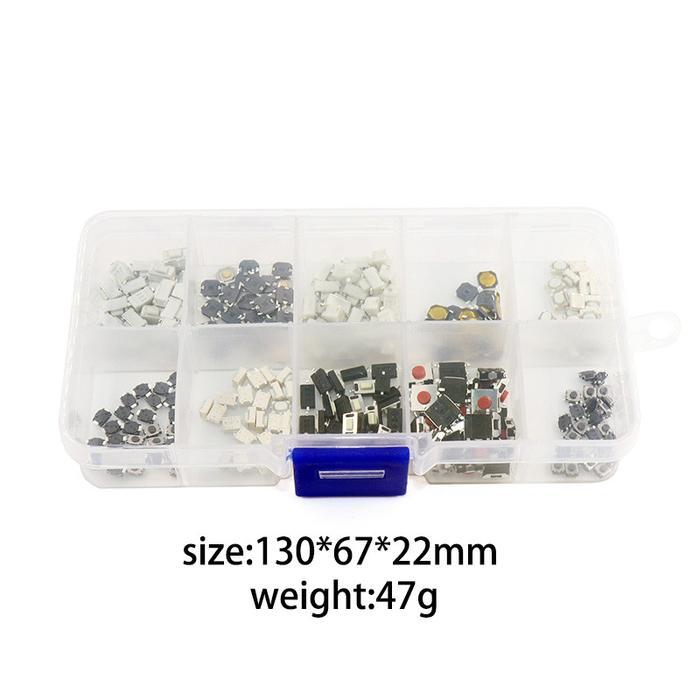 250Pcs/Set Micro Tombol Switch Saklar On Off SMD / Switch Tactile Micro