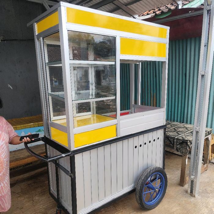 Gerobak Bakso Mie Ayam Alumunium