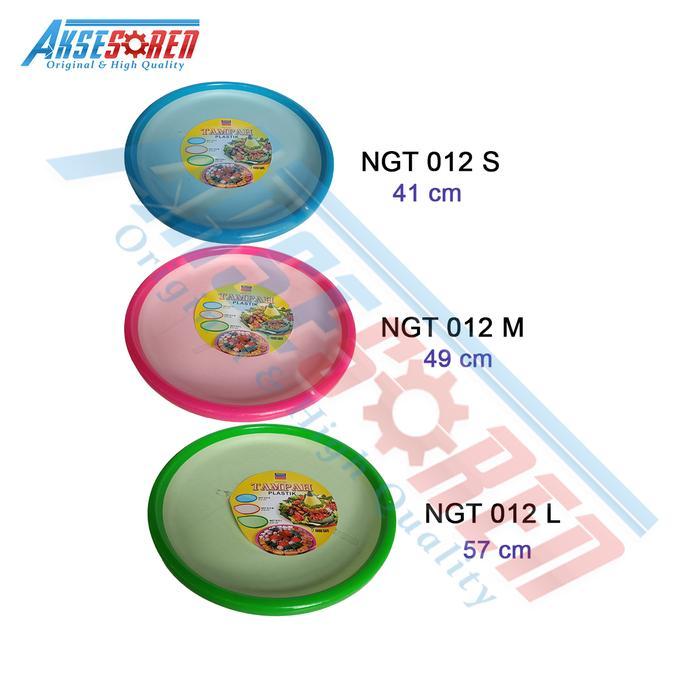 NEW Aksesoren Tampah Plastik Nagata Bulat [012 S/M/L] / Tampa Tumpeng Besar Sedang Kecil / Nampan