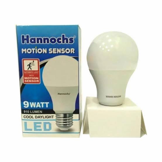 Lampu Led Hanoch Sensor Gerak Murah/Bohlam Led Sensor Gerak