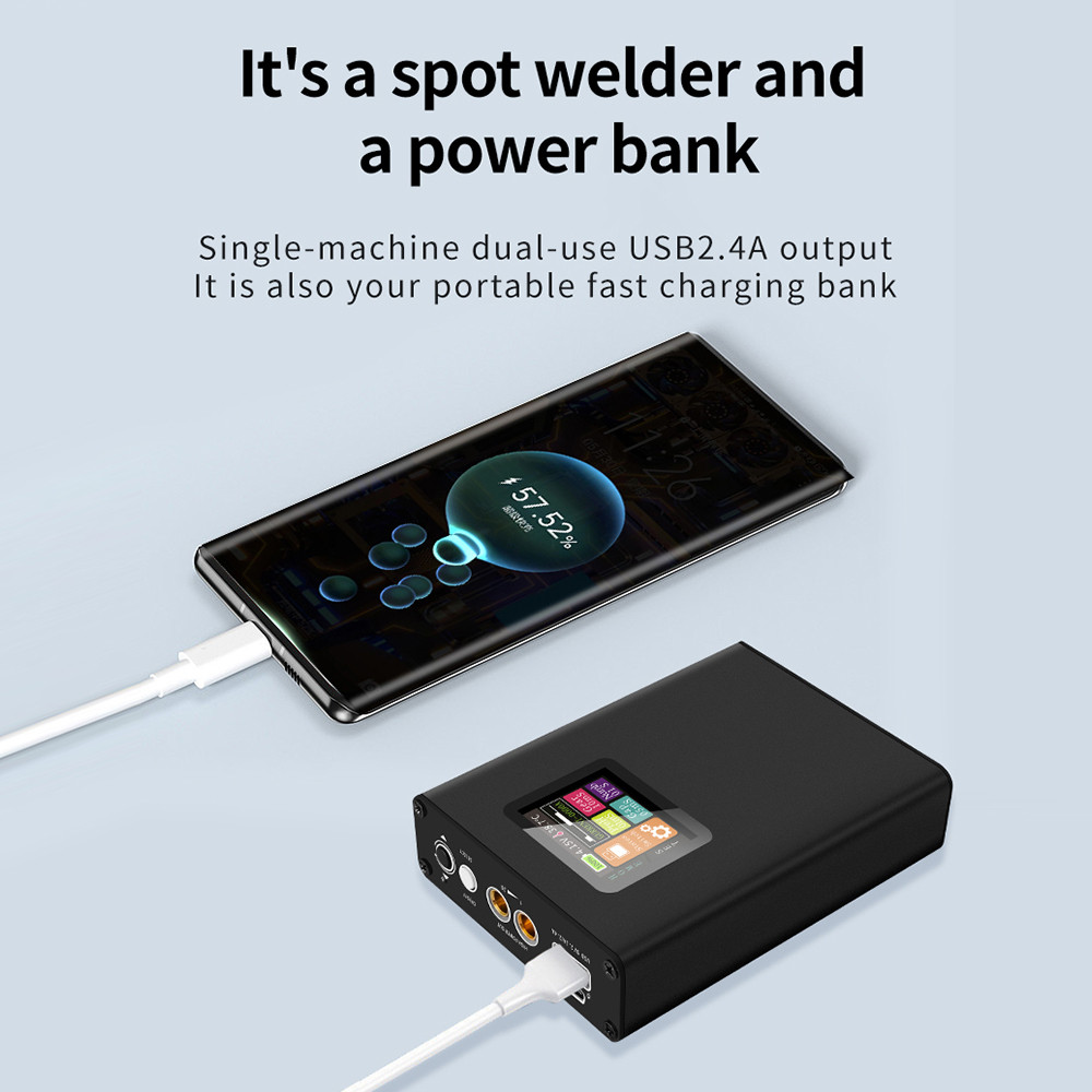 Mini Portable Spot Welder 30 Gear Adjustable Spot Machine Welder with Nickel Sheet USB Charger Spot