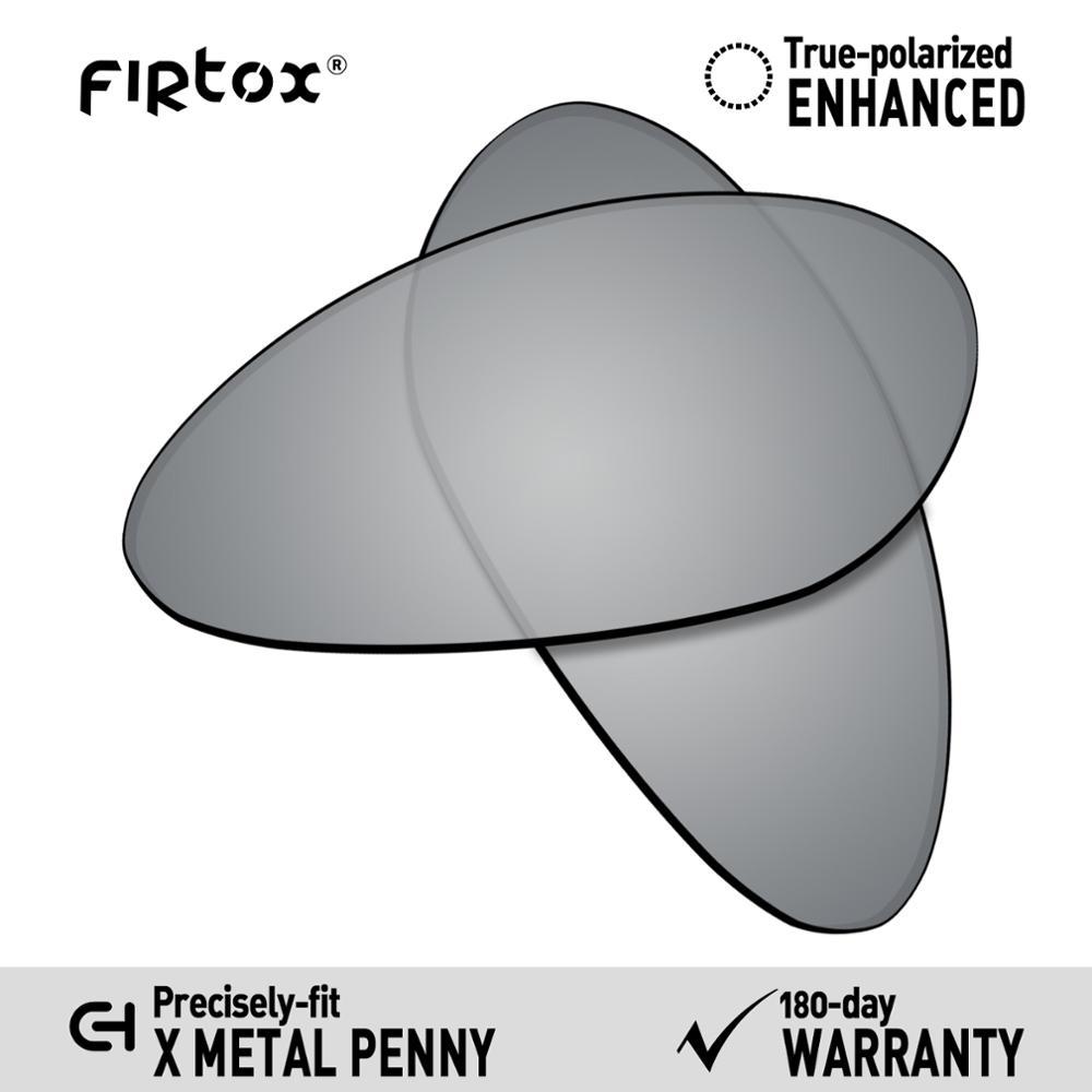 Firtox True UV400 Polarized Lenses Replacement for-Oakley X Metal Penny Sunglasses (Compatiable Lens