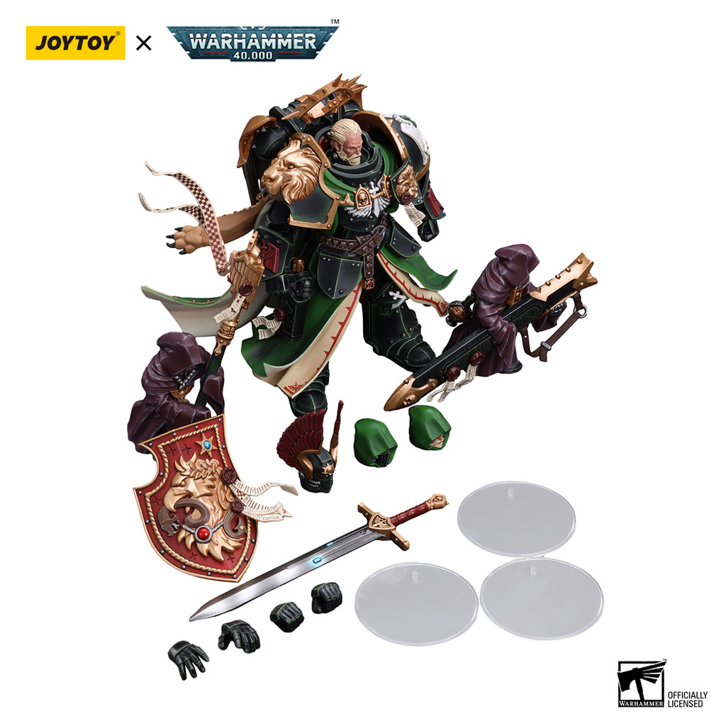 [] JOYTOY Warhammer 40k 1/18 Action Figure Dark Angels Primarch Lion Jonson Anime Collection