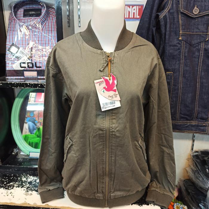 PROMO CARDINAL Original Jaket Wanita Casual Katun Hijau GAJAIP31