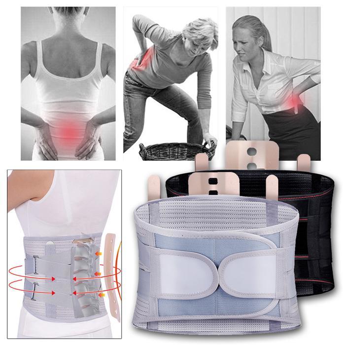 Pria Wanita Korset Nyeri Pinggang Punggung Korset Lumbal Tulang Belakang Saraf Kejepit Pinggang
