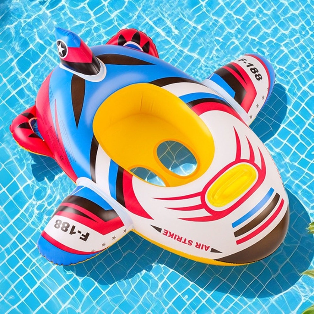 Aircraft Shape Baby Swim Ring Inflatable Circle Seat Swimming Circle Floating Inflatable Toy Baby