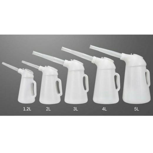 Plastic Oil Measuring Jug Container 2 3 5 Liter Kontainer Oli Plastik - 5 Liter