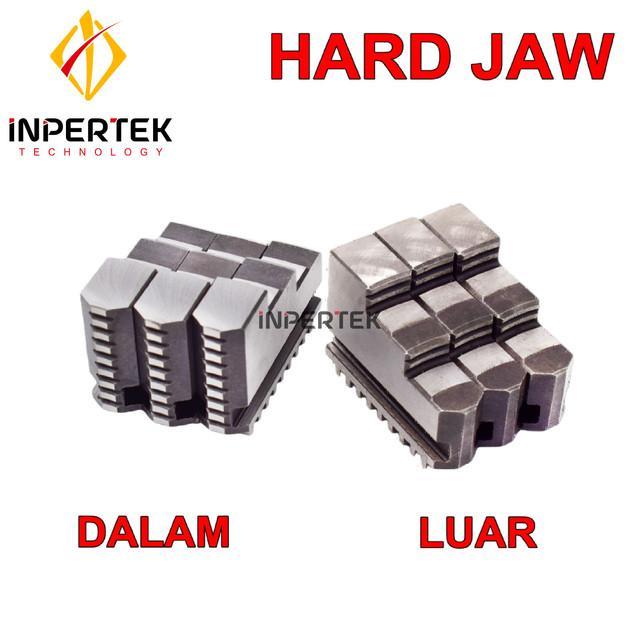Hard Jaw 8" Claw Bubut 8 Inch 3 Jaw Chuck Mesin Kaki Utama Balik 8in
