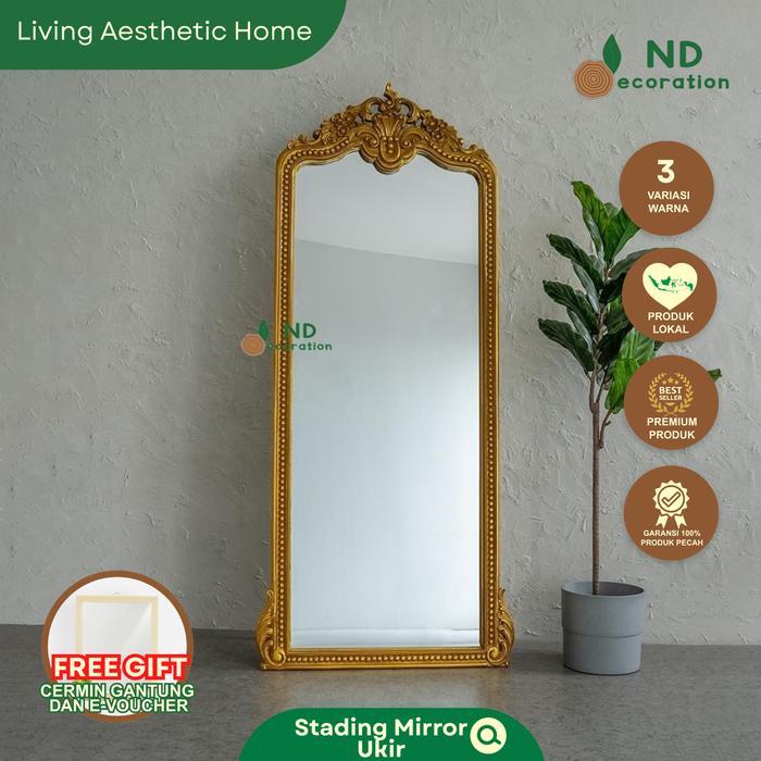 Standing Miror Ukir 180x70cm / Mirror Sign Wedding / Wedding Sign Mirror Aesthetic Kaca Plastik