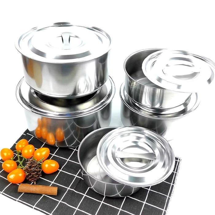 panci beranak stainless 5in1 panci india I panci set 5 susun panci set tutup