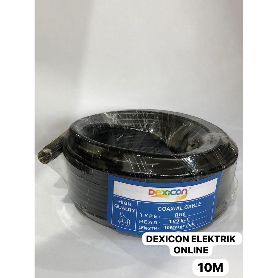 N3W KABEL ANTENA RG6 / Merk Dexicon/ 10 Meter 15 Meter 20 Meter