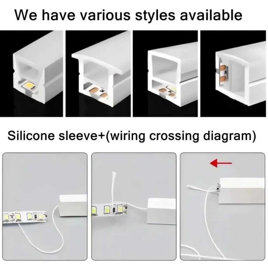 IP67 Waterproof Silicone Tube LED Strip Neon Rope Flexible Gel Tube For WS2812B WS2811 WS2815 5050