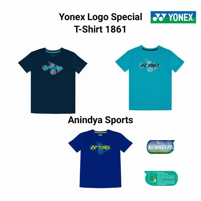 Kaos Badminton Yonex Mens Round Neck T-Shirt 1861 Original