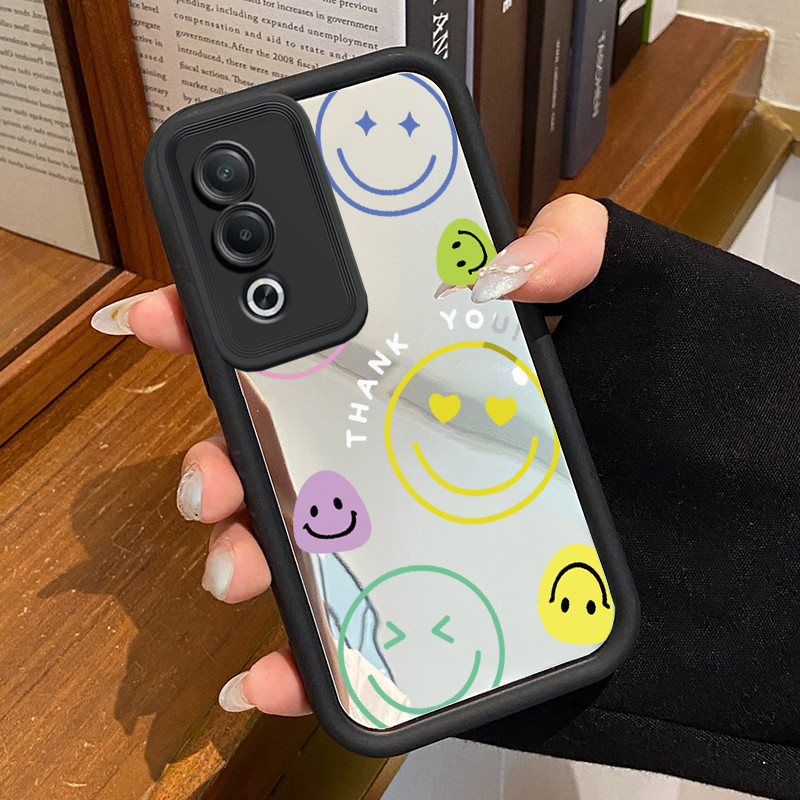 Casing Hp Untuk OPPO A3 Pro 5G A80 5G A3 4G A3 5G A3X 4G A3x 5G Case Casing Kematian Smile Emoji Tas