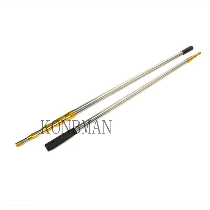 1.5/1.7/1.9/2.1/2.5m Head Ring Prong Harpoon Spear Rod Fish Dip Net Telescopic Bar Pole2021 New Year