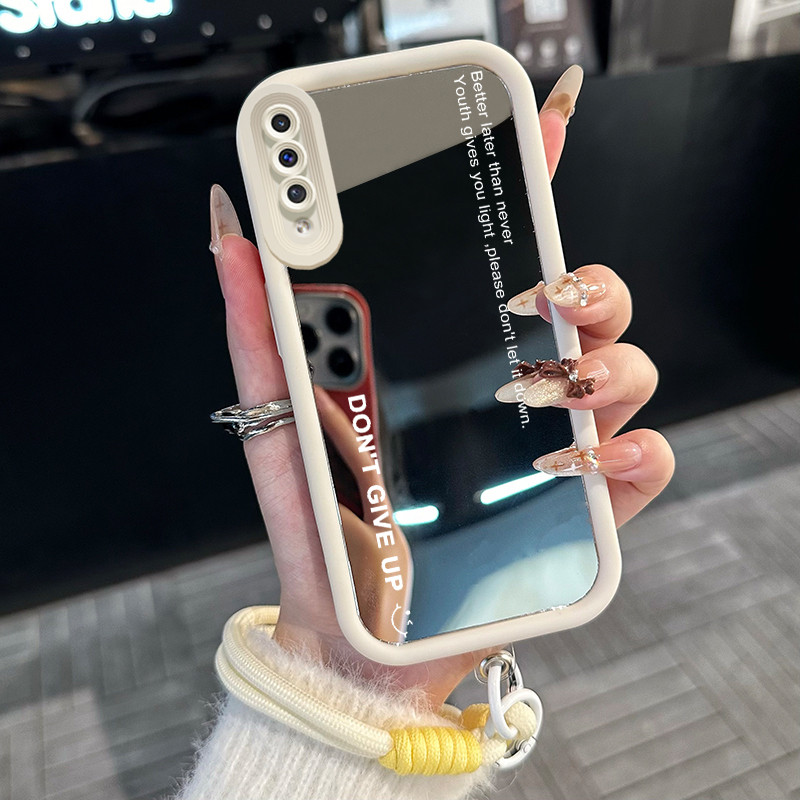 Casing Hp untuk Samsung Galaxy A50 A50s A30s Case Casing teks pola Silikon Softcase Kasing HP tali g